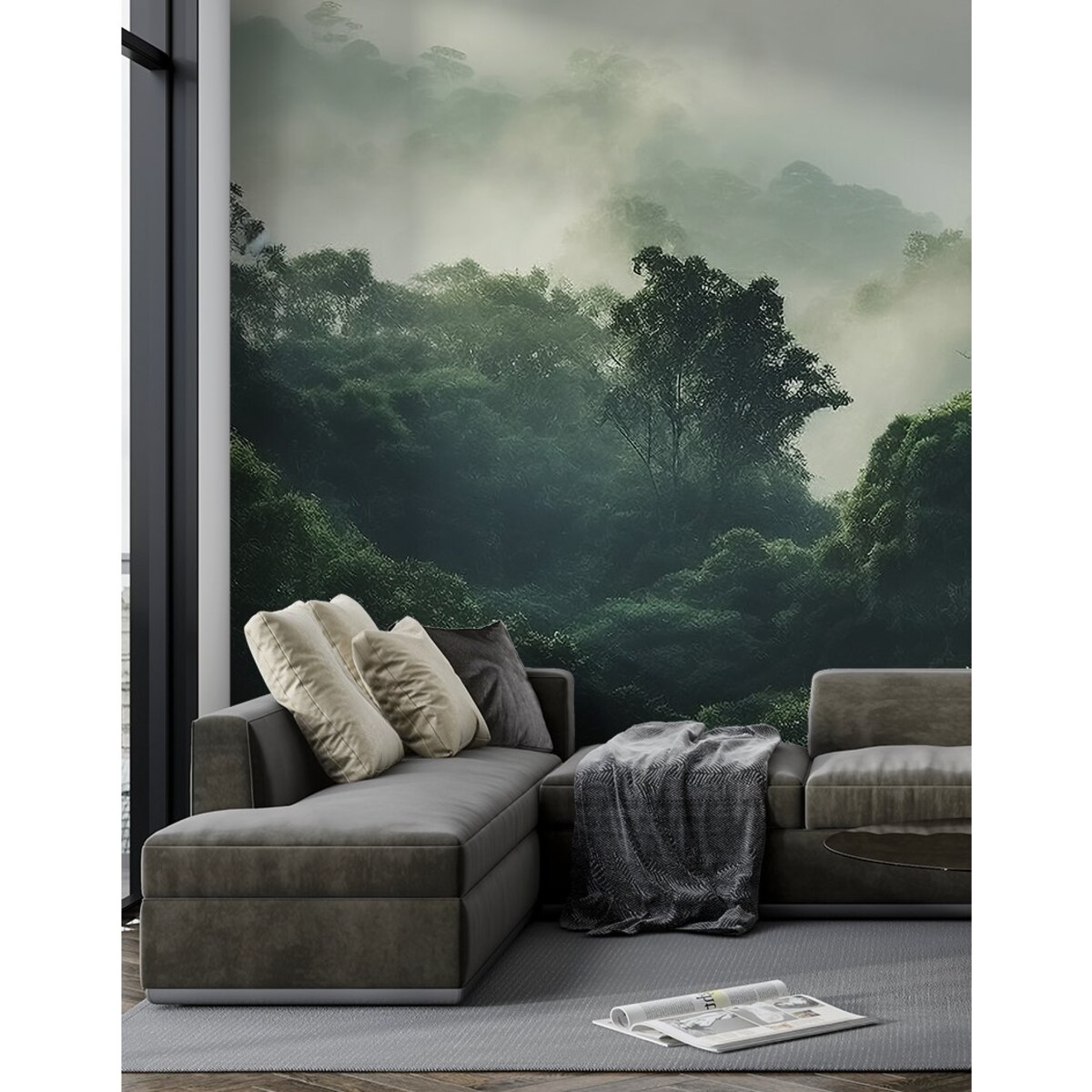 Fototapeta 09-Las_We_Mgle Do Sypialni Salonu Tapeta Ścienna 150X105