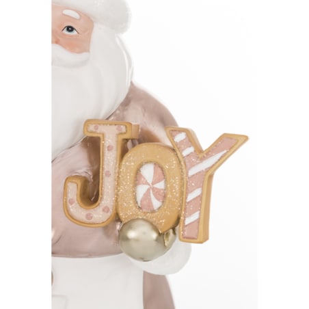 Figurka Święty Mikołaj z ciasteczkiem JOY 32,5x22x12 cm