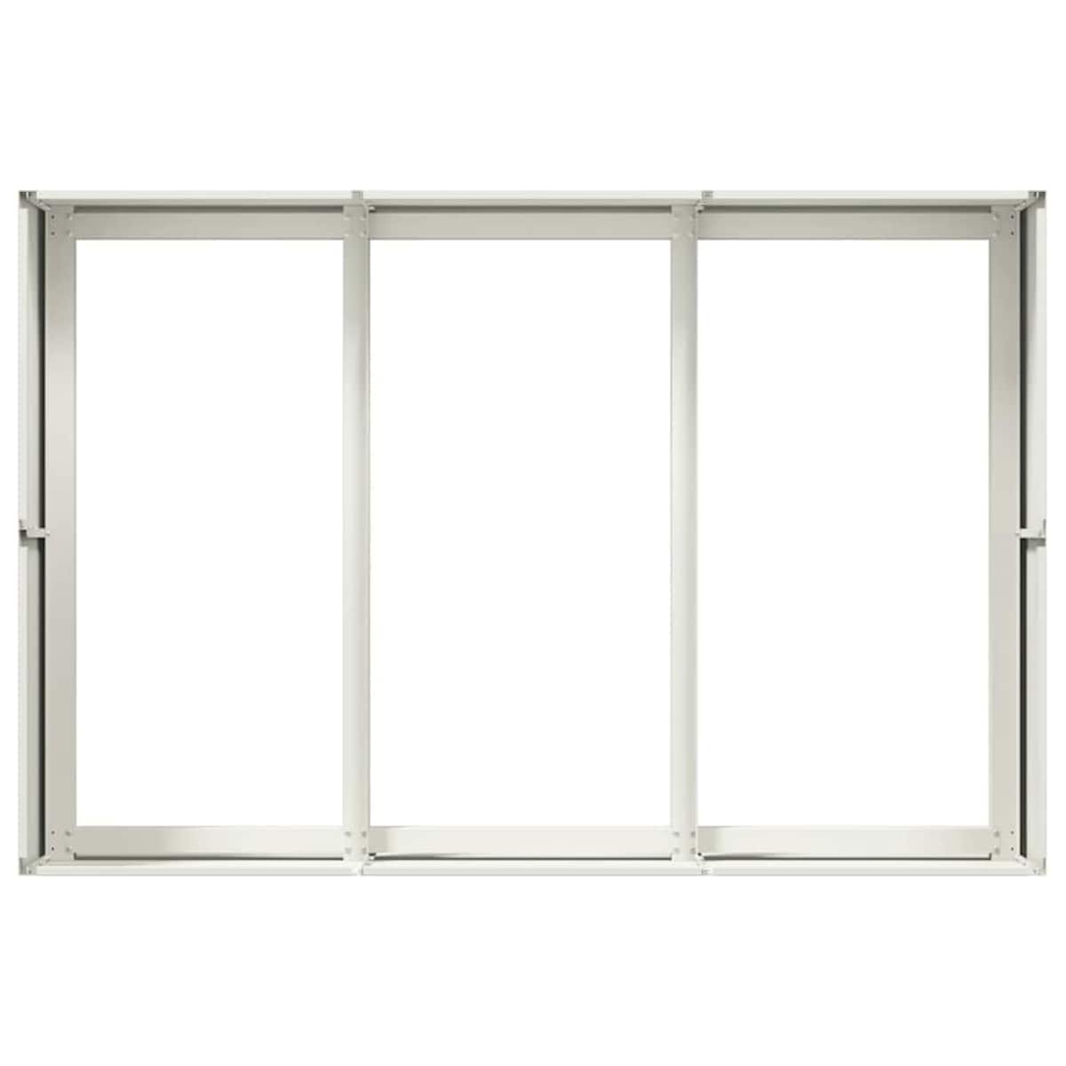 vidaXL Doniczka Biała 120x80x40 cm Stalowa