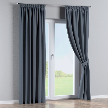 Zasłona na taśmie marszczącej 1 szt. 130x260 grafitowy szary