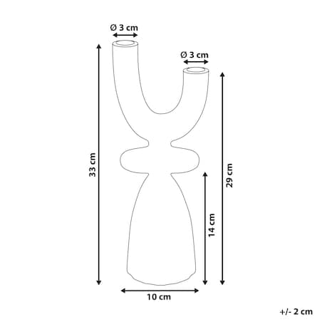 Świecznik KRADENIK Metal 33 cm Złoty