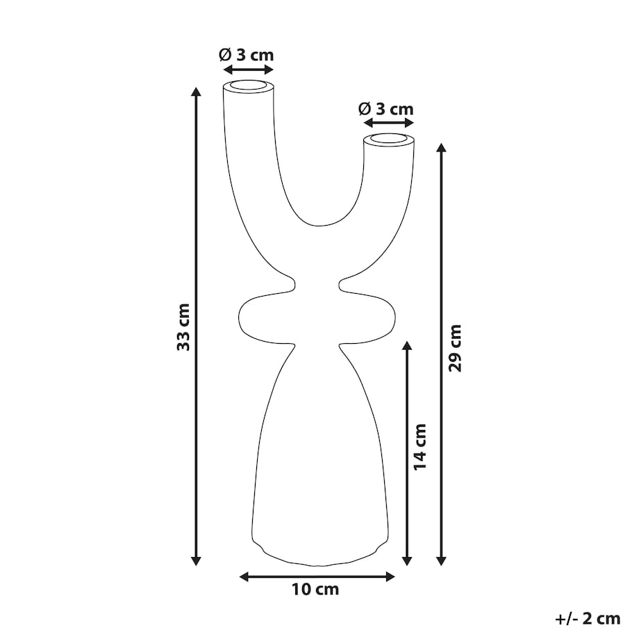 Świecznik KRADENIK Metal 33 cm Złoty
