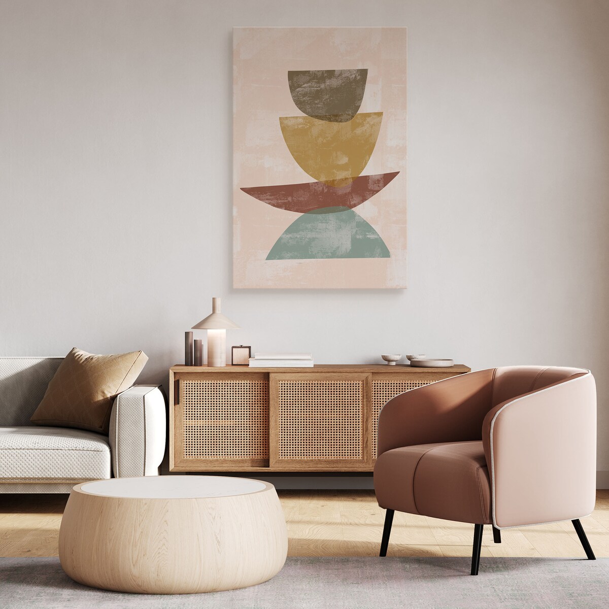 Obraz Abstrakcyjne Kolorowe Skały Boho 30x40cm