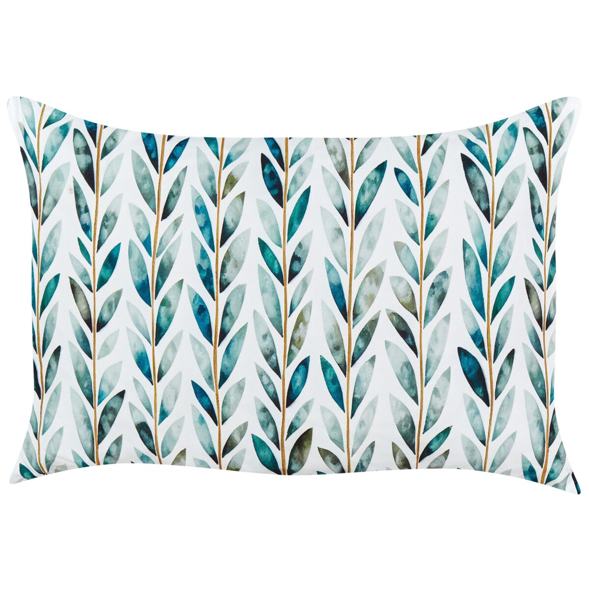 2 poduszki ogrodowe w liście 40 x 60 cm biało-zielone LOANO