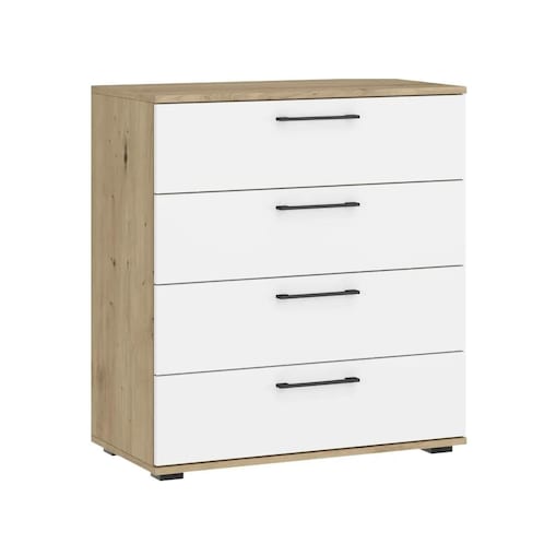 Komoda FORMO KM-1 77cm dąb artisan/biała