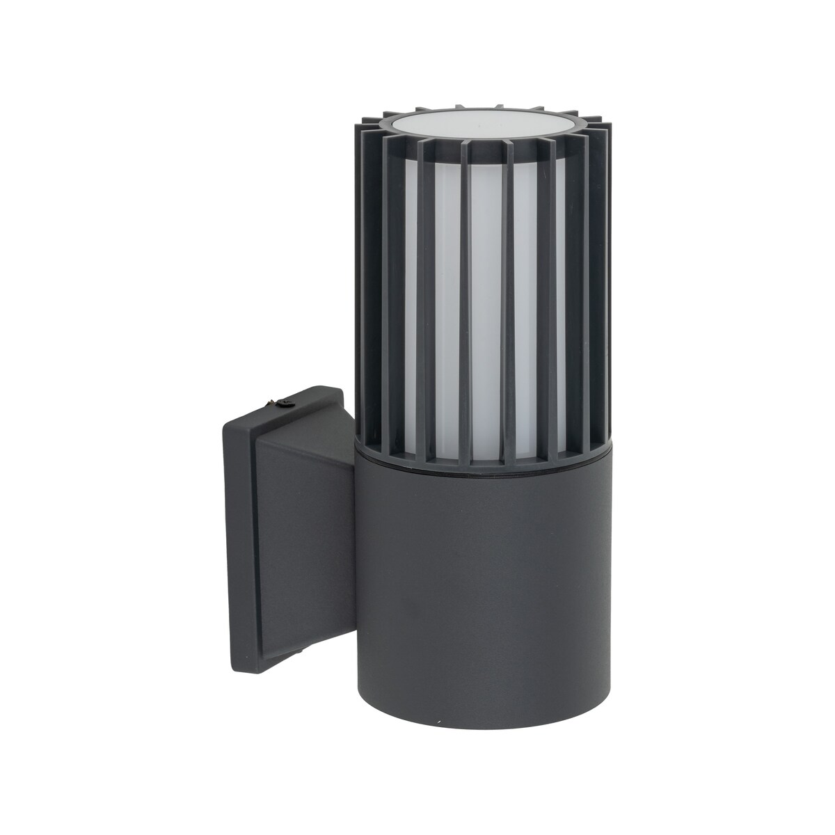 Kinkiet zewnętrzny TK Lighting RIBO GRAY IP54 E27 szaro-biały aluminiowy na elewację i taras