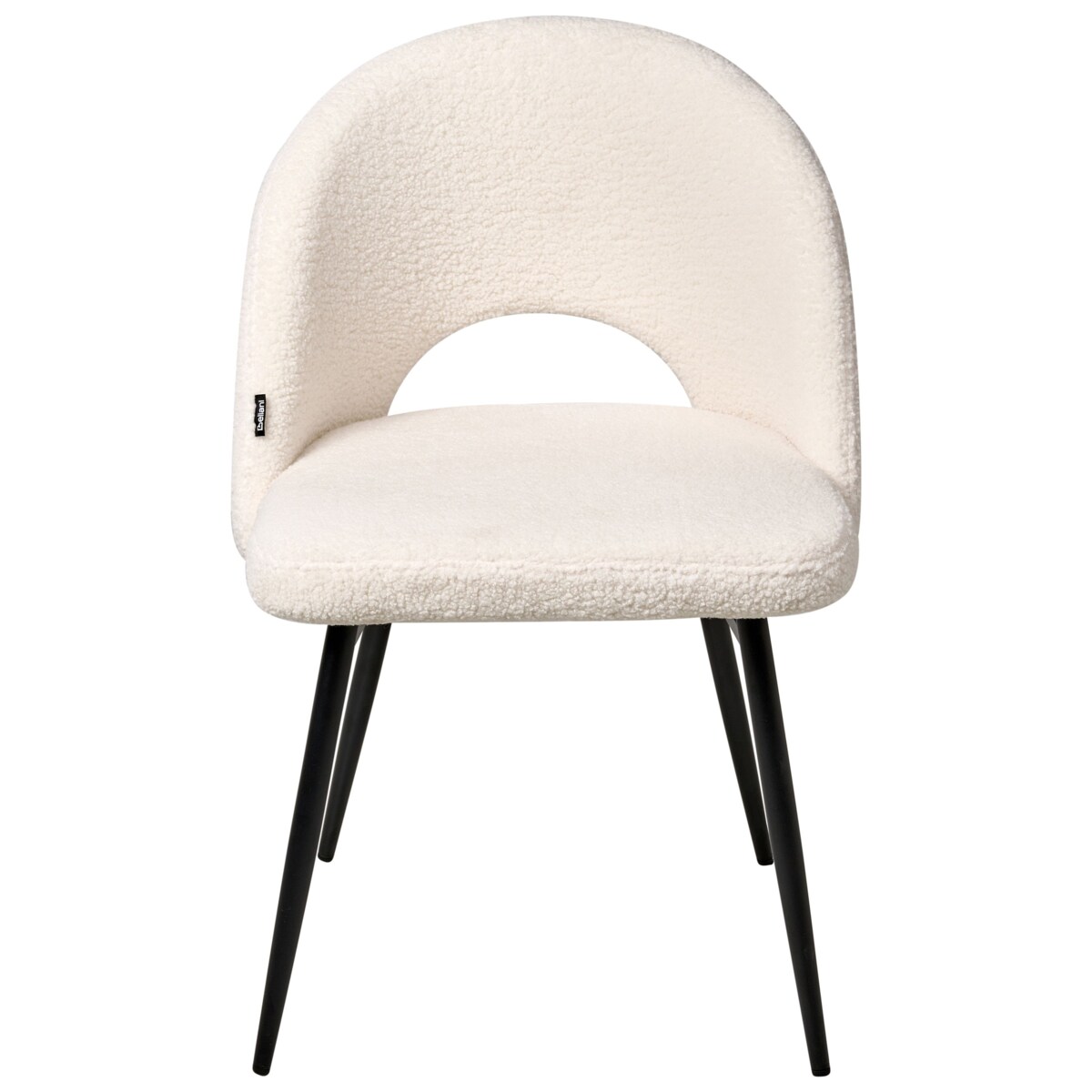 Zestaw 2 krzeseł do jadalni ONAGA Boucle Biały