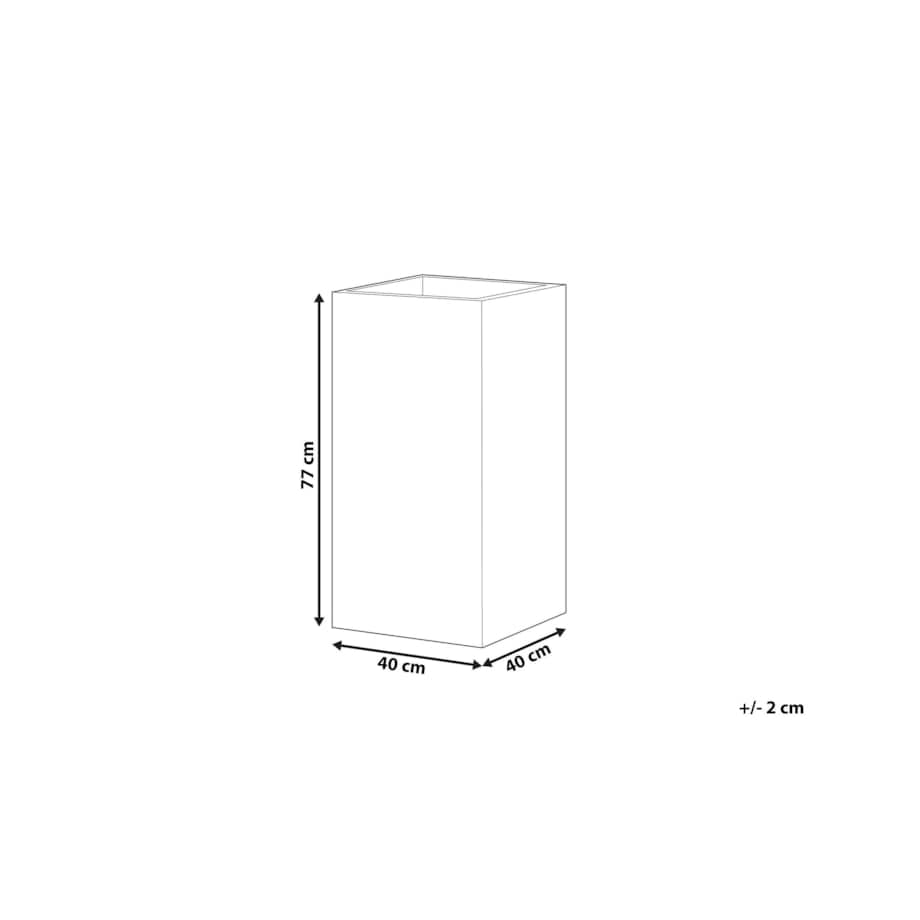 Doniczki 40 x 40 x 77 cm czarne DION