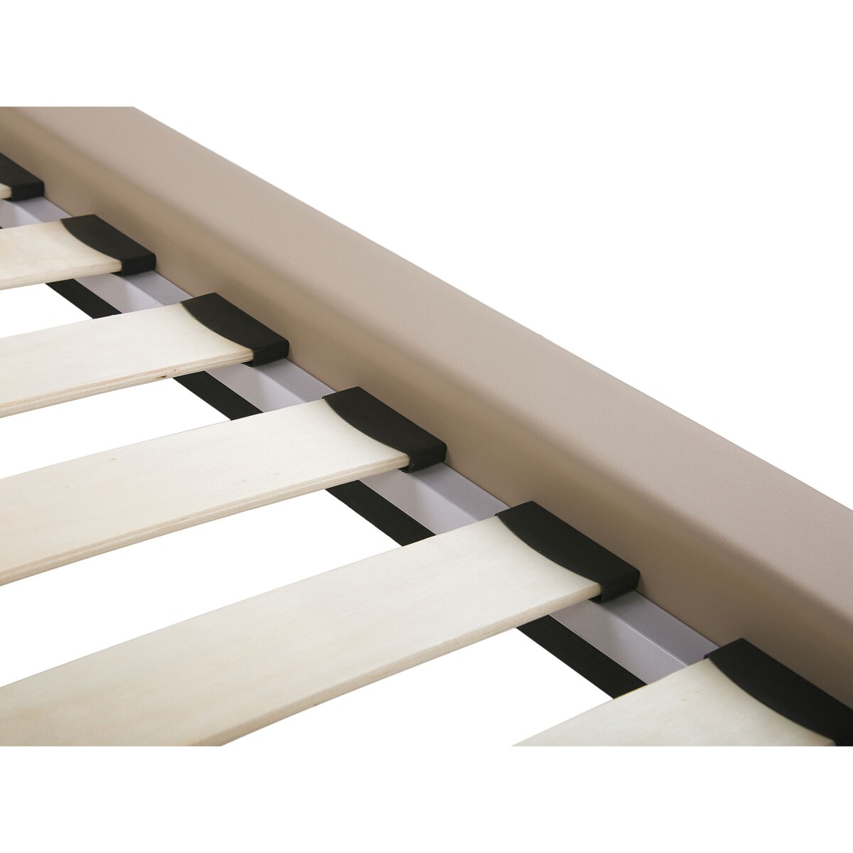 Łóżko ekoskóra 180 x 200 cm beżowe BETIN