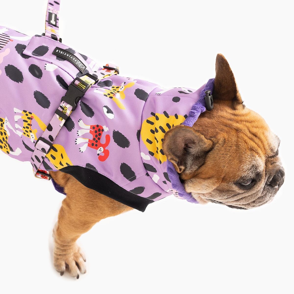 Kurtka dla psa "Pieski floreski" - Rozmiar: S