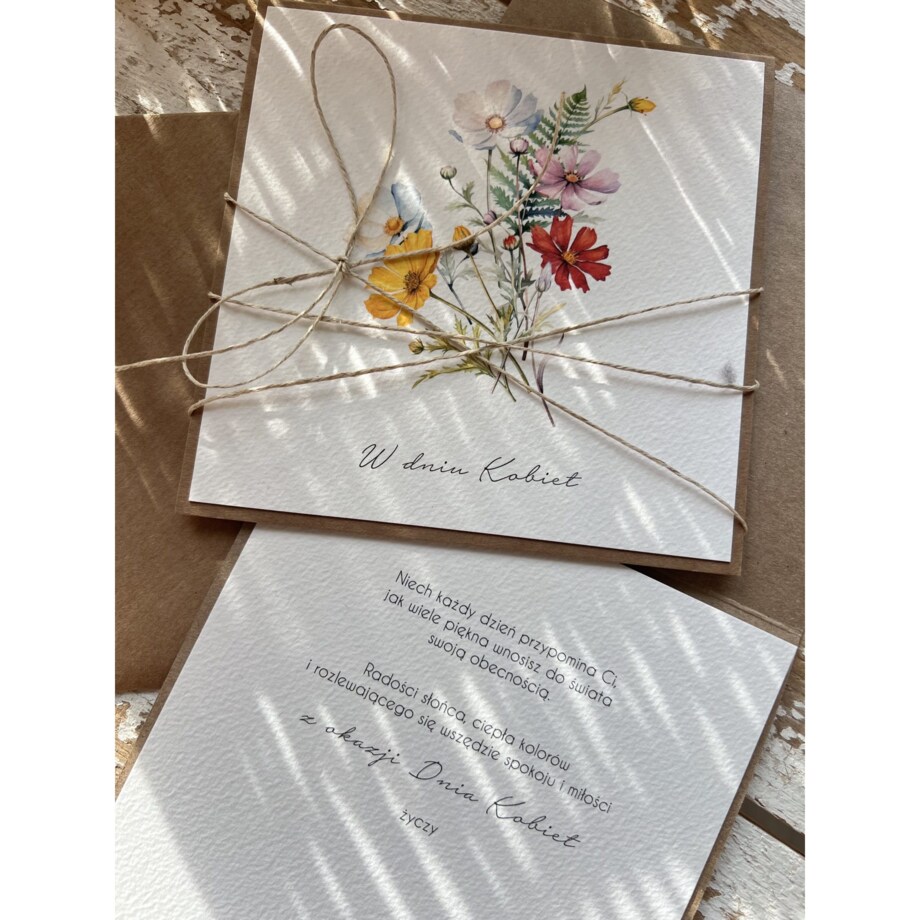 Wyjątkowa kartka - prezent dla kobiety na dzień kobiet