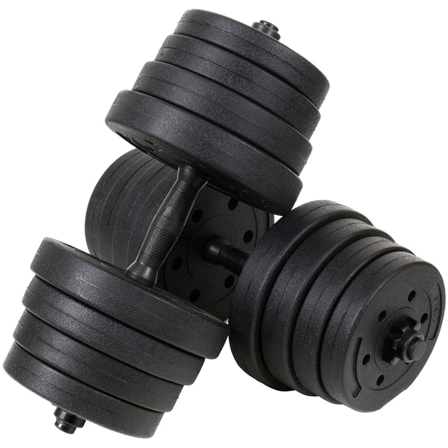 Zestaw hantli 2x15kg hantle bitumiczne 30 kg regulowane funfit
