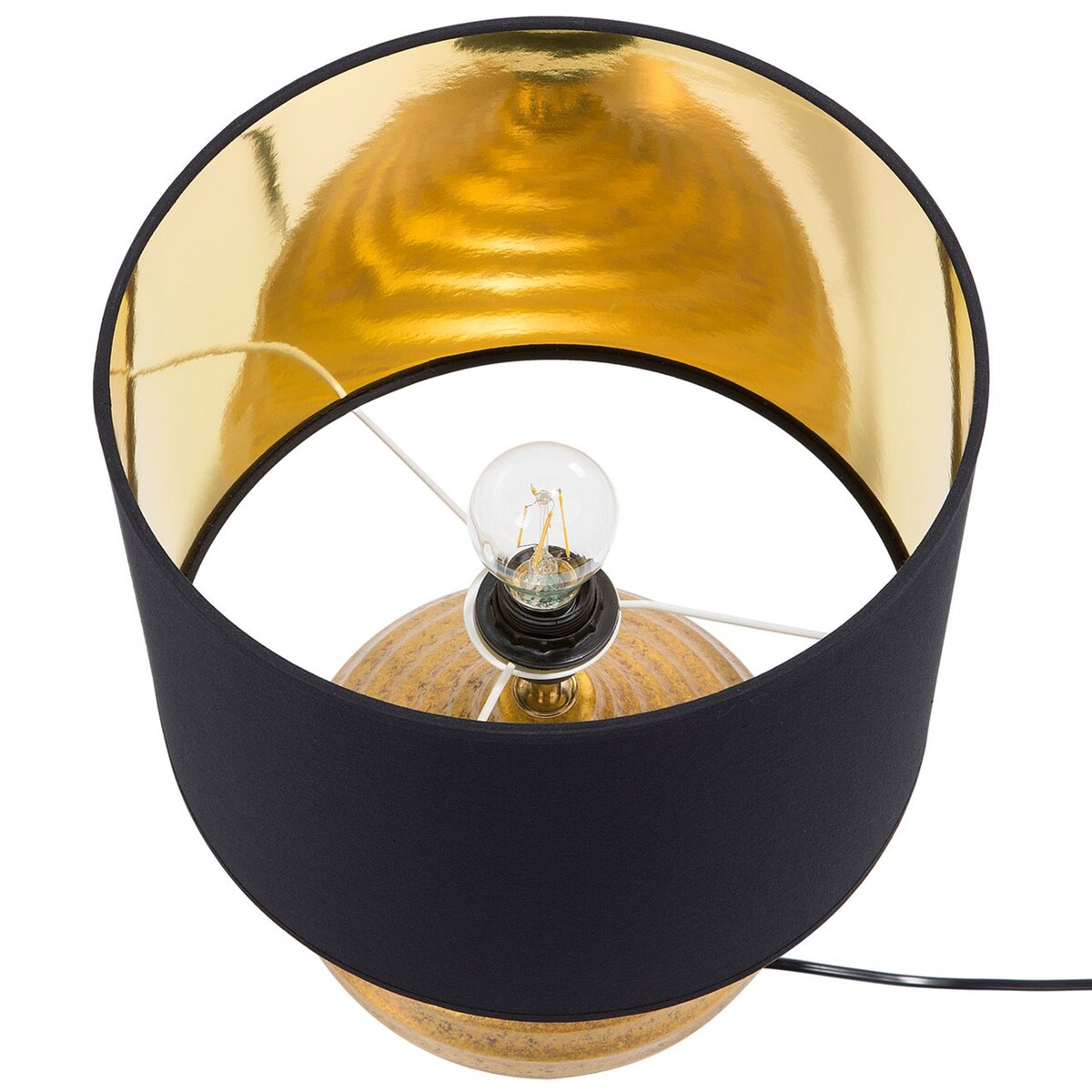 Lampa stołowa KUBAN Ceramika Złoty