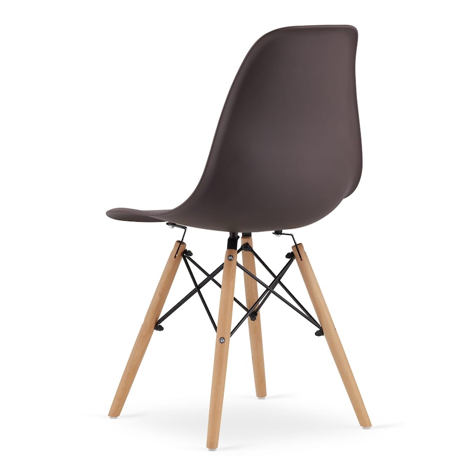 Krzesło Do Jadalni Kuchni Salonu Osaka Kawa / Nogi Naturalne X 3