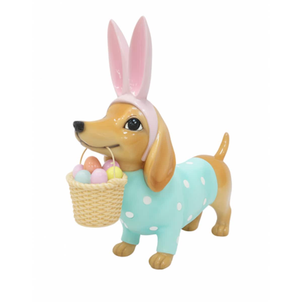 Dekoracja - ceramiczna figurka psa 27,1x31,6x9,7 cm BASSOTTO