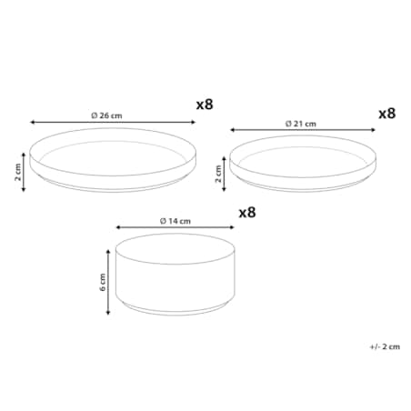 Zastawa stołowa 24-częściowa SPIKENARD Kamionka Złamana biel Biały
