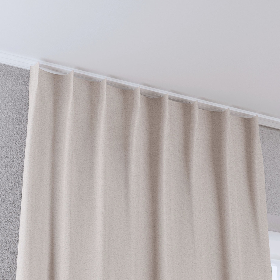 Zasłona na haczykach flex pojedynczych 130x260 beżowy