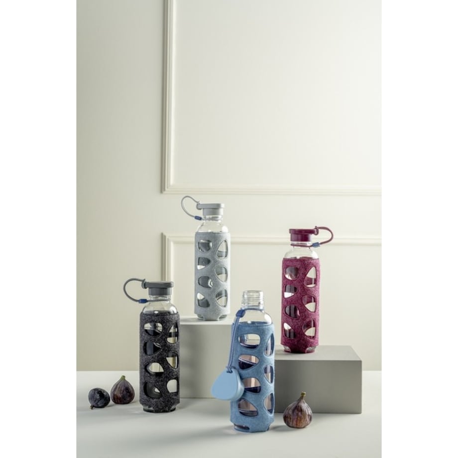 Bidon szklany IN GIRO 0,75l VIOLAN BERRY - Leonardo