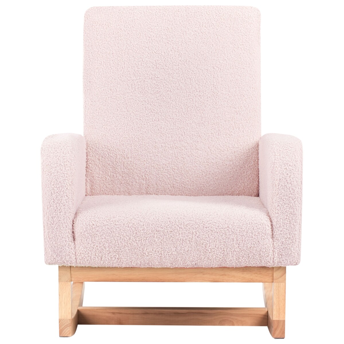 Bujak na biegunach NORBY Boucle Pastelowy róż