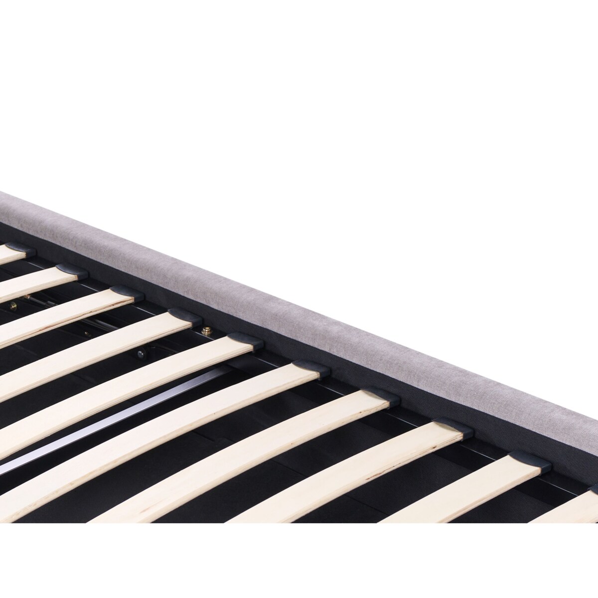 Łóżko z pojemnikiem NANTERRE 180 x 200 cm Beżowoszary