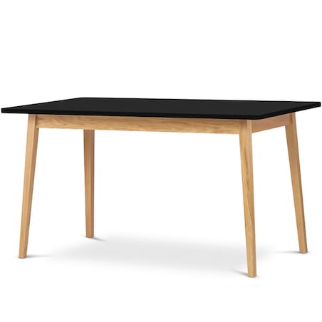 KONSIMO FRISK Czarny rozkładany stół skandynawski