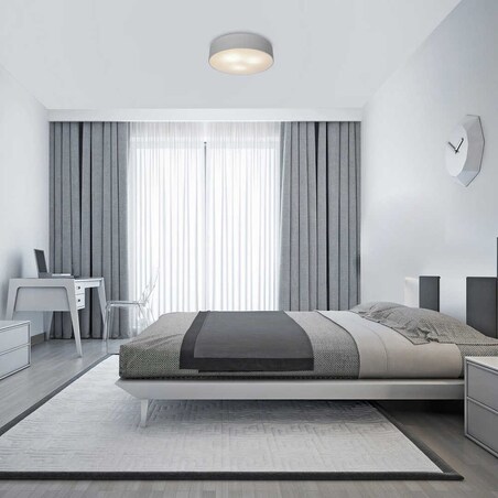 Nowoczesna LAMPA sufitowa RENATA 5083 Rabalux metalowy plafon do biura biały