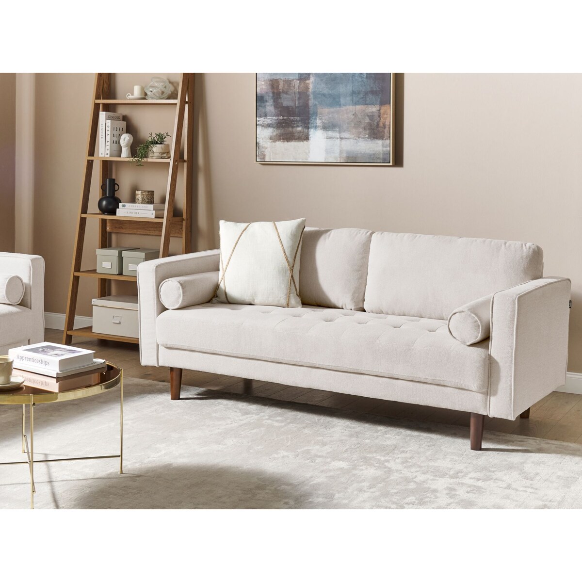 Sofa NURMO Jasnobeżowy dla 3 osób