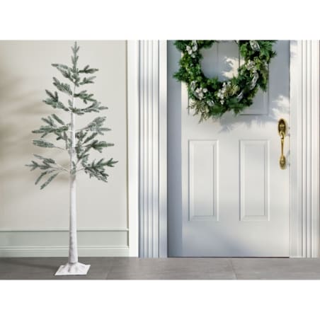 Dekoracja ogrodowa LED drzewko ze światełkami 180 cm biała ALBIONI