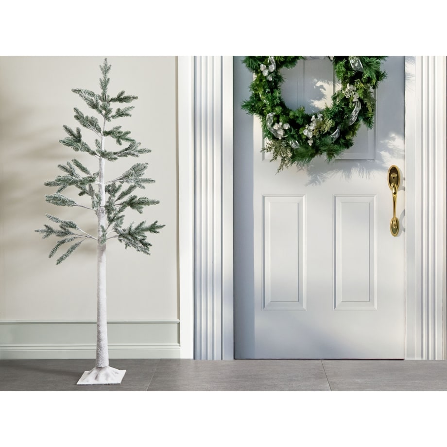 Dekoracja ogrodowa LED drzewko ze światełkami 180 cm biała ALBIONI