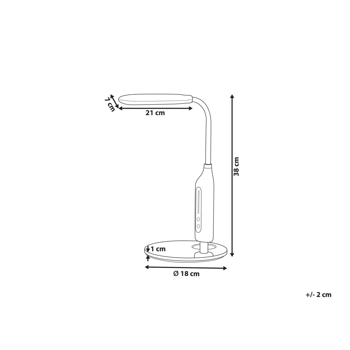 Lampa biurkowa LED biała CYGNUS