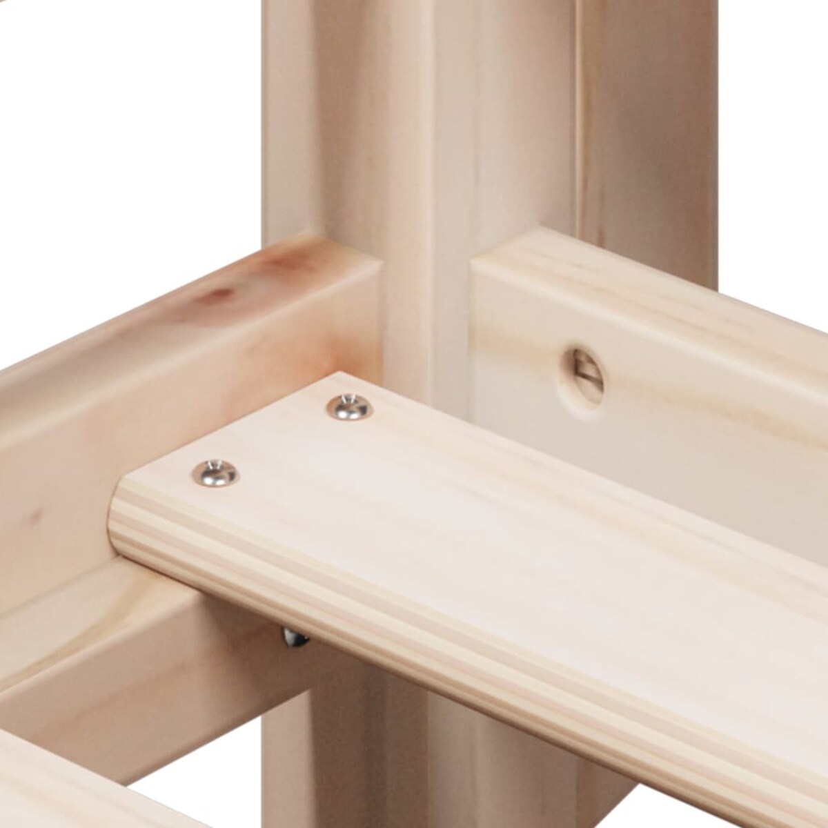 vidaXL Łóżko piętrowe bez materaca, 90x190 cm, lite drewno sosnowe