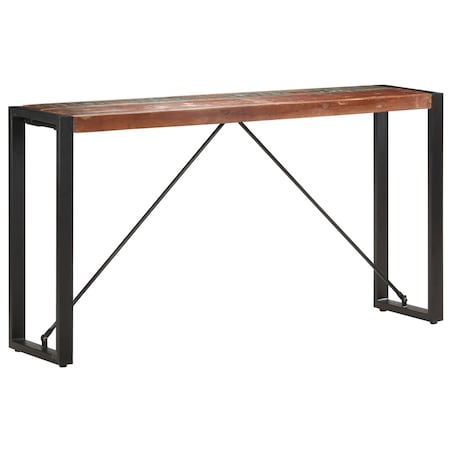 vidaXL Stolik typu konsola, 150 x 35 x 76 cm, lite drewno z odzysku