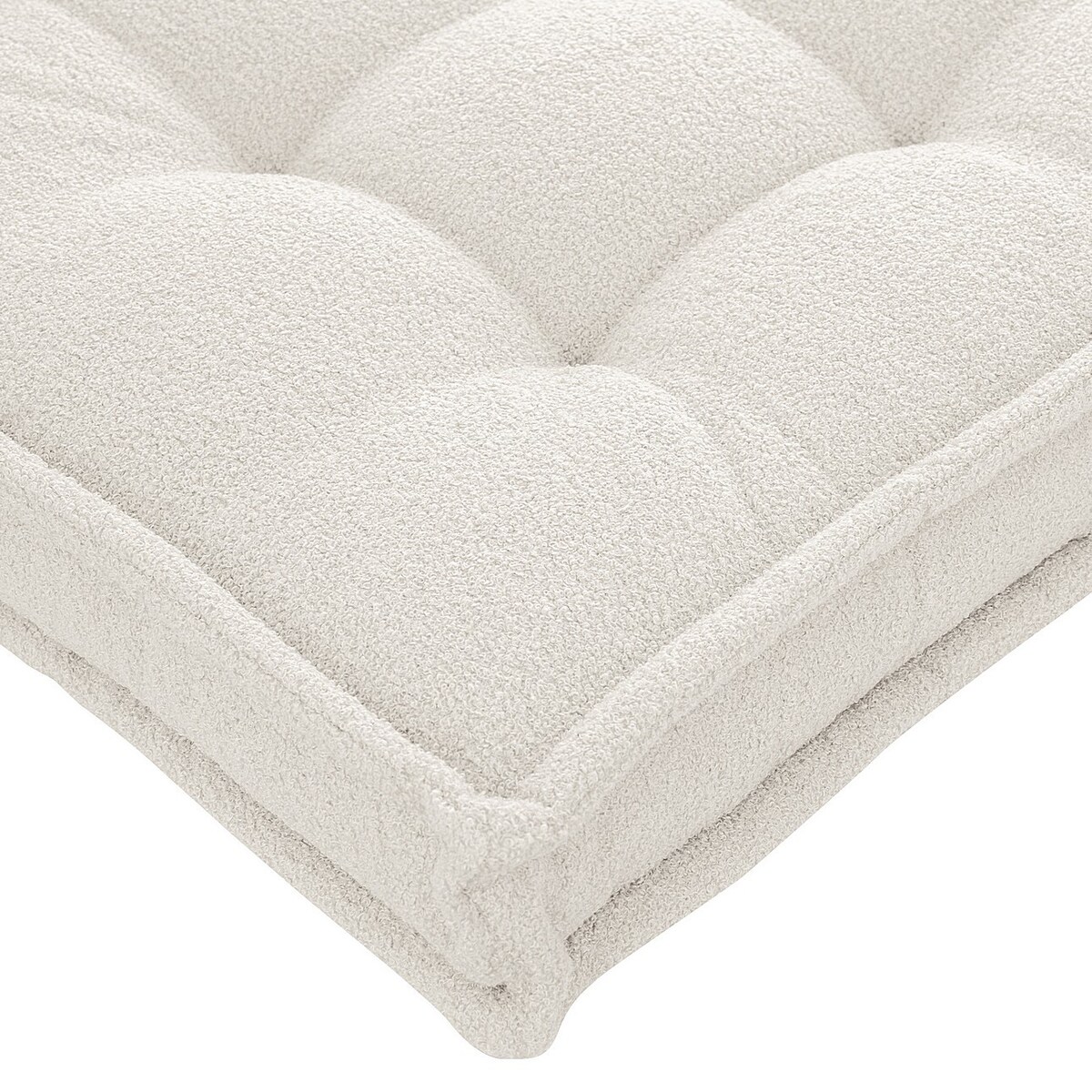 Materac francuski, biały, 120x60x10cm, Boucle