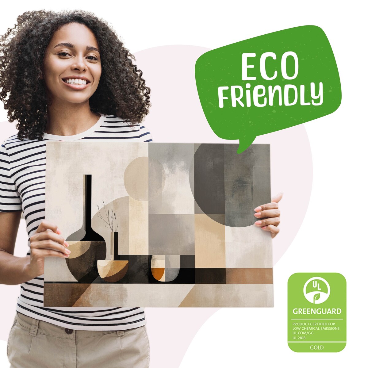 Obraz Canvas Do Salonu Abstrakcja Martwa Natura Styl Boho 120x80cm