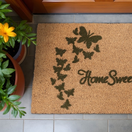 Wycieraczka wejściowa 40x60 cm Home Sweet Home kokosowa pod drzwi