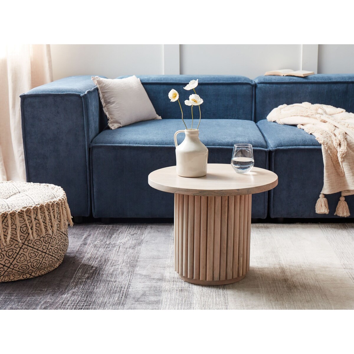 Stolik kawowy Drewno mango Jasne drewno LEMONT