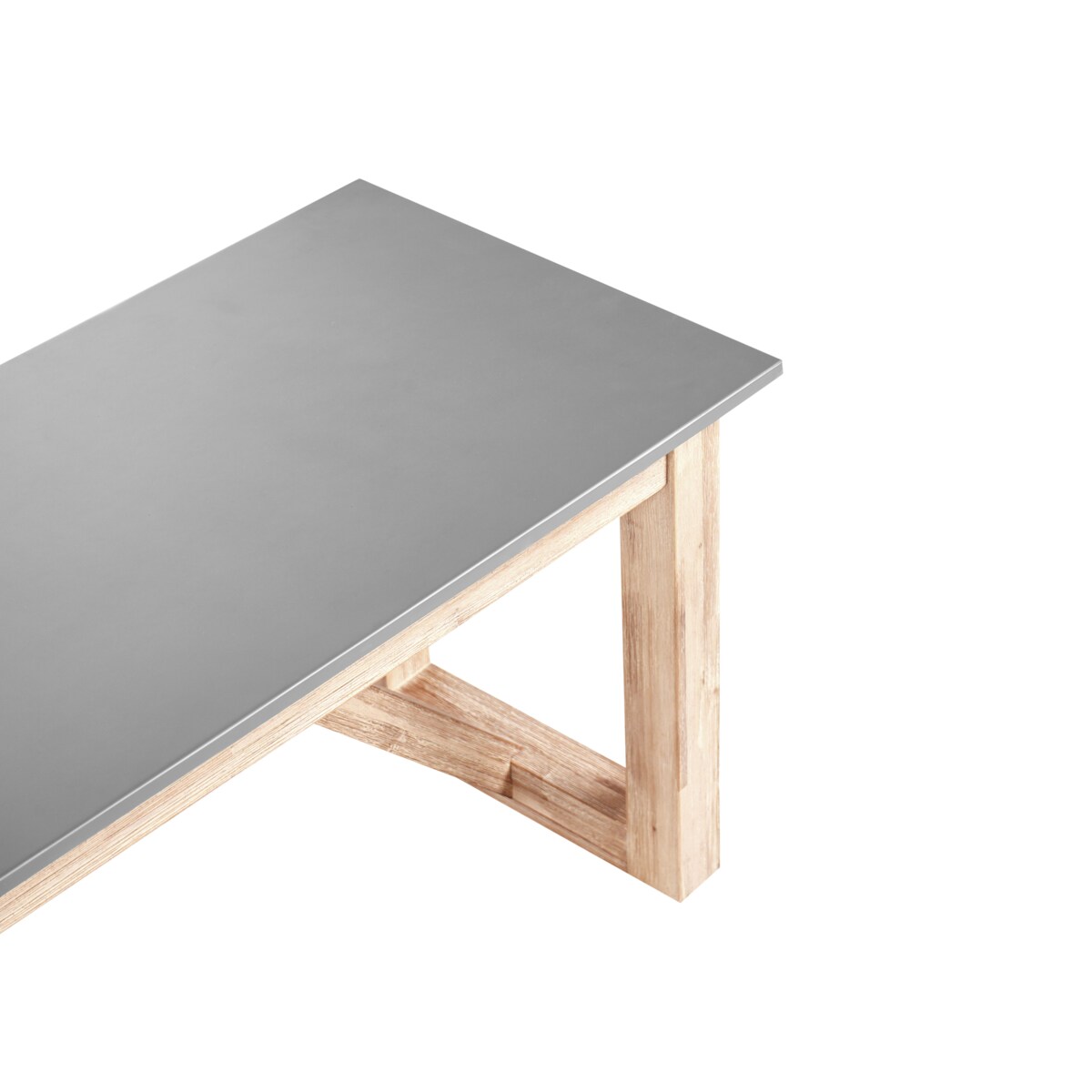 Zestaw ogrodowy z ławkami NOTTERI Beton Szary