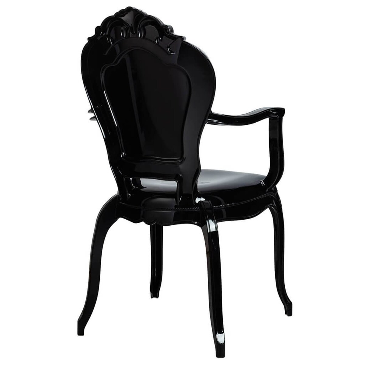 Krzesło Vintage King Arm 777-APC.BLACK King Home z podłokietnikami czarne