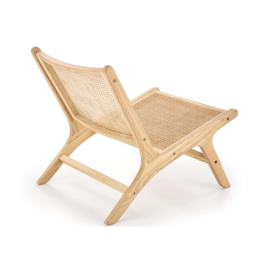 Konsimo CALLIPTE Drewniany fotel ogrodowy w stylu boho