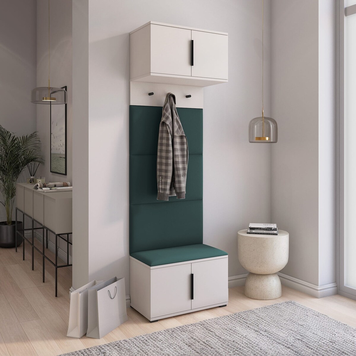 Nowoczesna garderoba z uchwytami Napoli wersja 5 Trinity 28