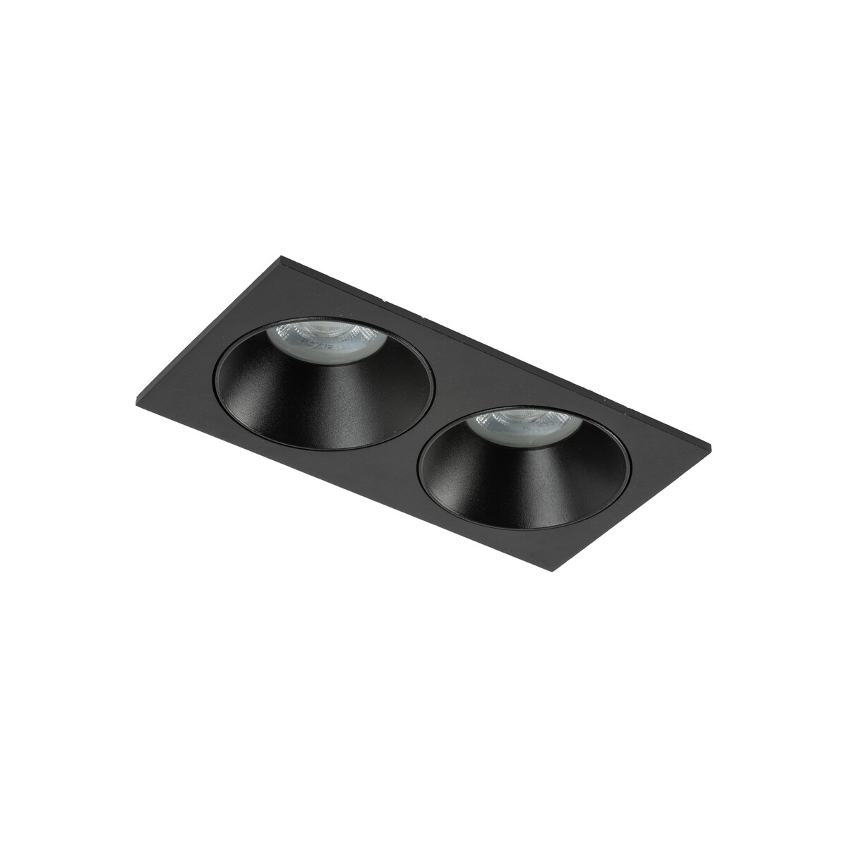 Oprawa wpuszczana podwójna TK Lighting PRISMA DUO BLACK 10579 GU10 IP65 czarna do sufitu