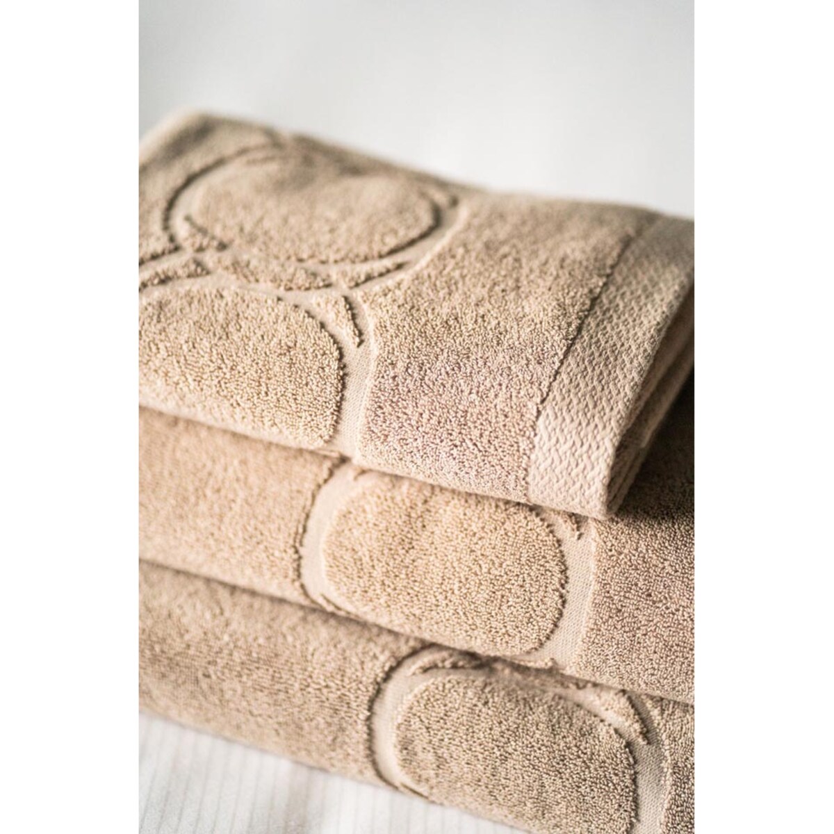 Ręcznik kąpielowy 70 x 140 cm (beżowy) Monogram Opus OFFICINE Monogram