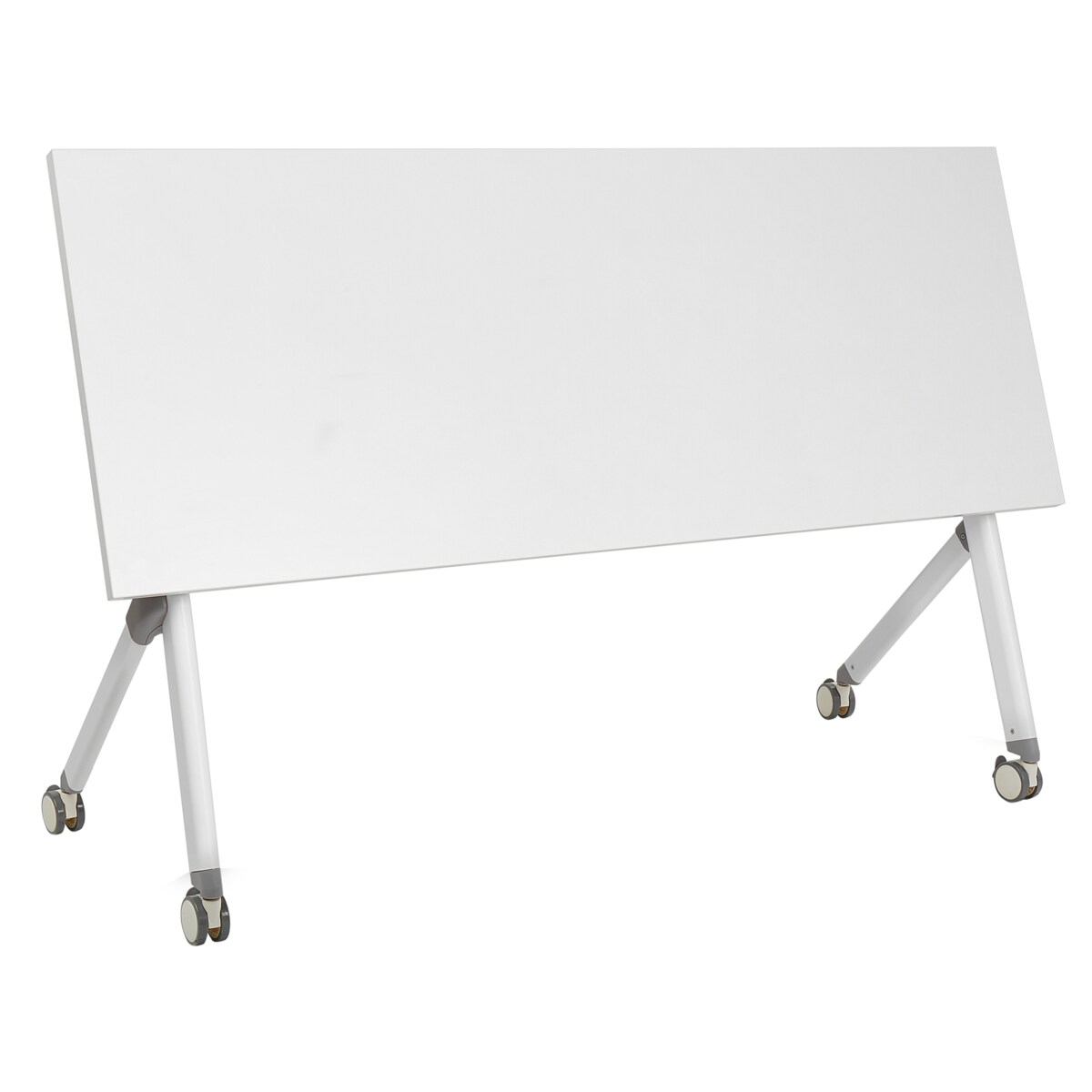 Składane biurko BENDI Biały 160 cm 60 cm z kółkami