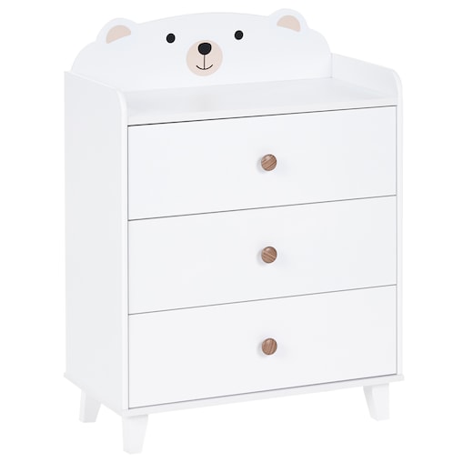 Komoda 3 szuflady MIMILI 79 cm Biały