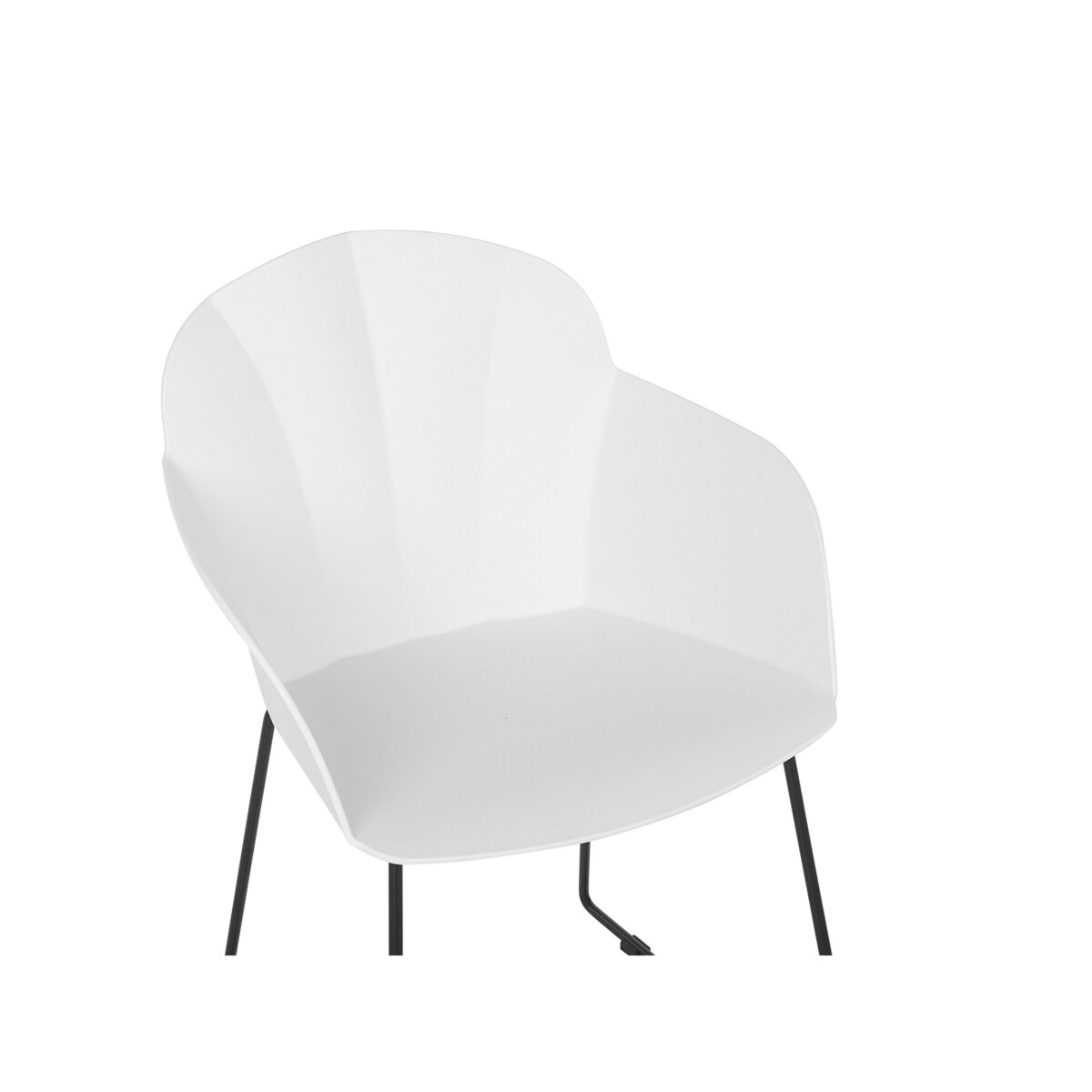 Zestaw 2 krzeseł do jadalni biały SYLVA