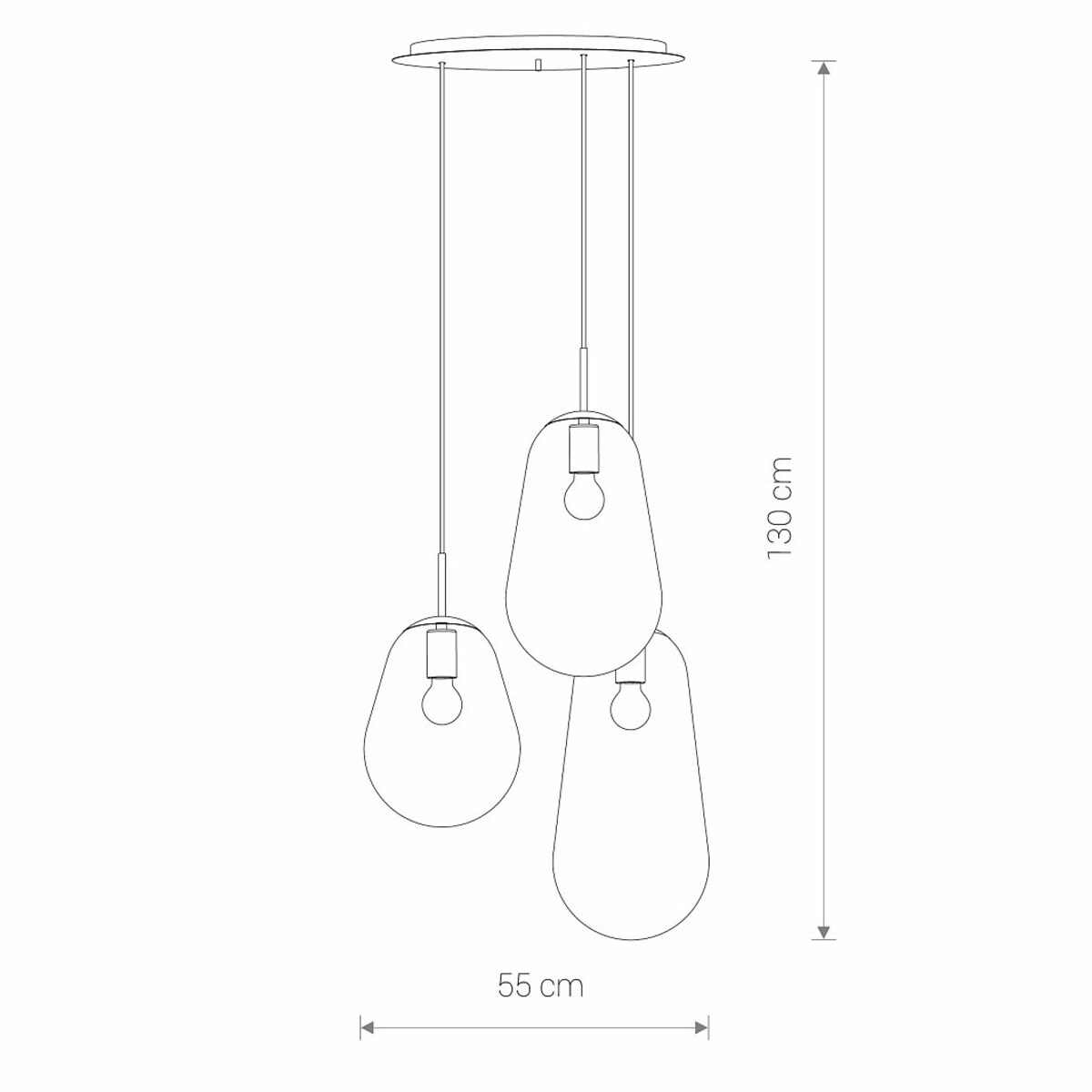 Lampa sufitowa 7794 PEAR Transparentny Nowodvorski