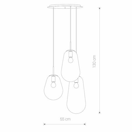 Lampa sufitowa 7794 PEAR Transparentny Nowodvorski