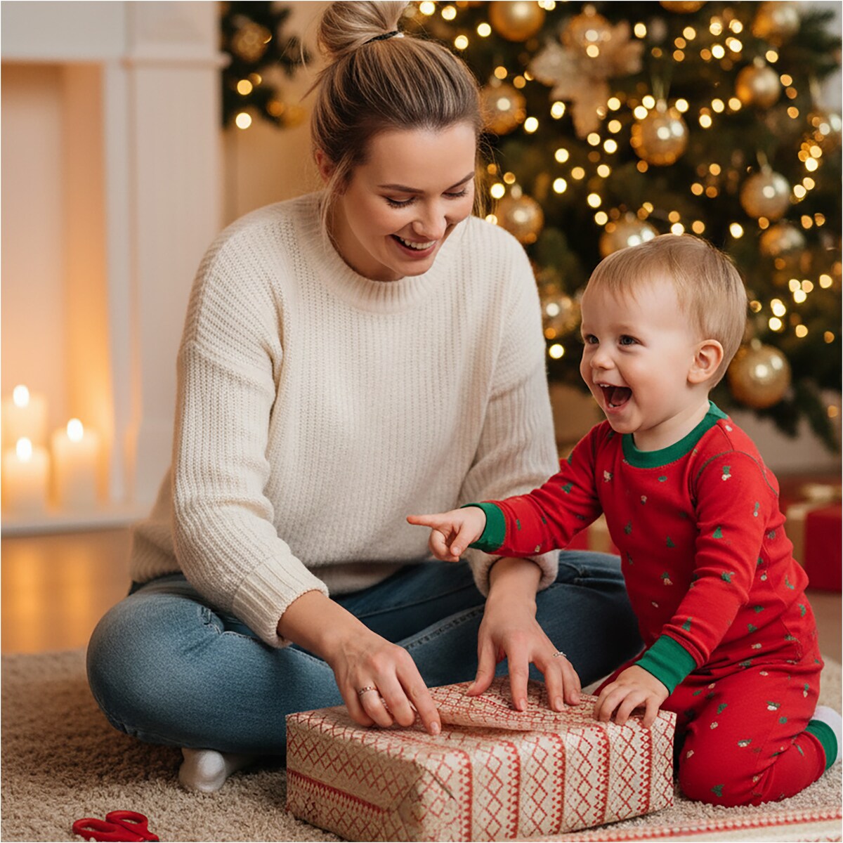 Papier Prezentowy Do Pakowania Prezentów 25 m MEGAROLKA Świąteczny Do Paczek Boże Narodzenie Ozdobny