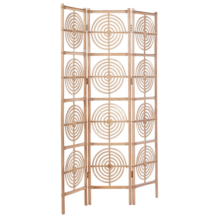 3-panelowy składany parawan pokojowy rattanowy 117 x 180 cm naturaly ALTAMURA