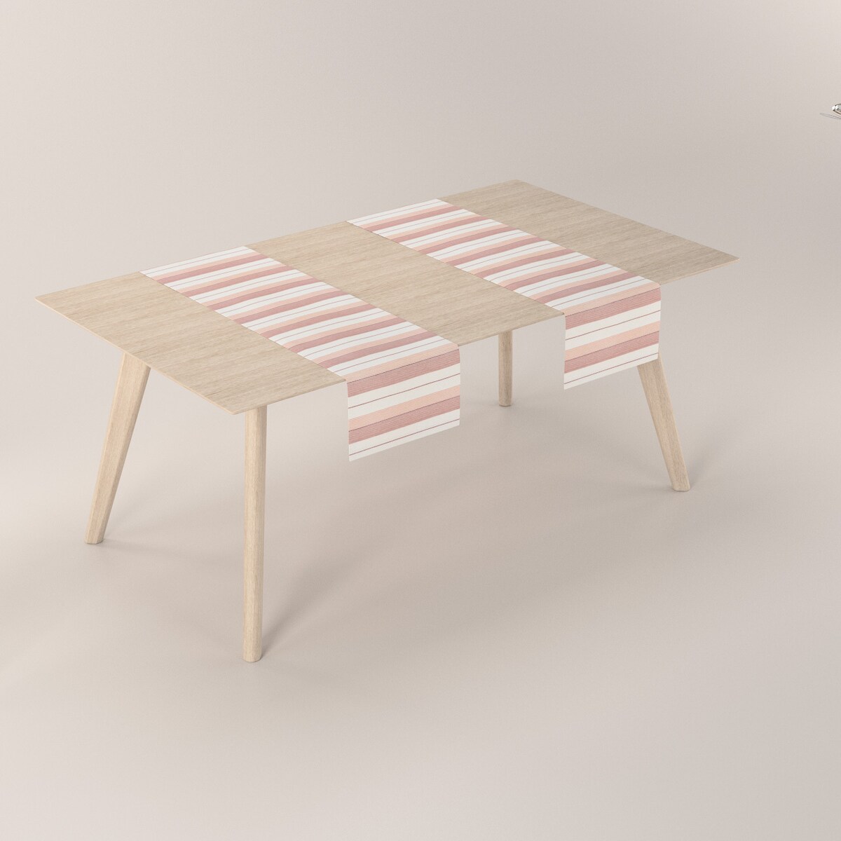 Bieżnik prostokątny 40x130 czerwone pasy